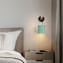 Axyaa LED Wall Lamp: Modern Wood Cover Reading Light for Bedroom, Stairs, Foyer