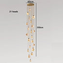Axyaa Copper Marble Chandelier: Modern Luxury for Living Room, Bedroom, Restaurant, Villas & Homestay