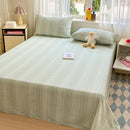 Axyaa Cotton Coarse Cloth Bed Sheet Set, Soft Mat & Quilt - Single/Double, Print, Washable