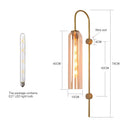 Nordix Bedroom Sconce by Axyaa: Modern Glass LED Wall Lights for Decoration & Reading