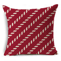 Geometric Linen Seat Cover 45x45cm for Home Decor - Axyaa