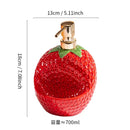 Axyaa Ceramic Strawberry Oil Pot Seasoning Jar Sugar Chili Soy Sauce Bottle