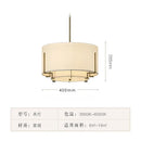 Axyaa Chinese Style Tea Room Pendant Light, Fabric Retro Ceiling Light for Living Room