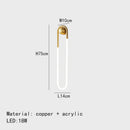 Axyaa Ellipse Wall Lights: Gold, Black, Copper, White; 3 Color Temperature Dimming
