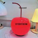 Axyaa Cherry Glass Desk Lamp USB Night Light for Home Decor