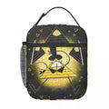 Axyaa Bill Cipher Insulated Lunch Bag - Cartoon Pyramid Thermal Cooler