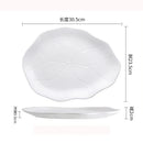 Axyaa Lotus Leaf Shallow Plate for Molecular Cuisine and Sushi