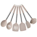 Axyaa 8-Piece Silicone Kitchen Utensil Set Stainless Steel Cooking Tools