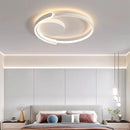 Axyaa Modern Circle Ring LED Ceiling Lamp Dimmable Minimalism Bedroom Lighting