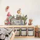 Axyaa Boho Forest Animals Mushroom Wall Stickers Removable DIY Mural Decor