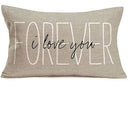 Axyaa Linen Lumbar Pillowcase: 30X50cm Decorative Cushion Cover for Autumn Sofa Decor