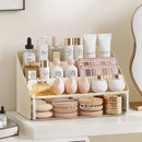 Axyaa Clear Makeup Organizer with Drawer: Cosmetic Storage Box for Dresser and Display