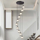 Axyaa Crystal Chandelier Ceiling Light Luxury Modern Pendant Lamp Living Room Bedroom Lighting