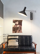 Axyaa Modern Bauhaus Rocker Wall Lamp - Foldable Bedroom Study Retro Wall Light