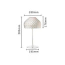 Axyaa Hollowed Out Desk Lamp: Italian Style LED Lighting for Bedroom and Study