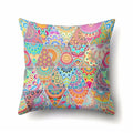 Abstract Geometric Bohemian Pillowcase in Colorful Exotic Style by Axyaa