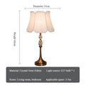 Axyaa Crystal Table Lamp & Floor Light Set for Elegant Living Room & Bedroom Decor