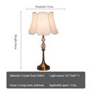 Axyaa Crystal Table Lamp & Floor Light Set for Elegant Living Room & Bedroom Decor
