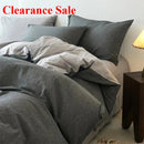 Axyaa 100% Cotton Yarn-Dyed 4-Piece Duvet Set - Ultra-Soft Bedding