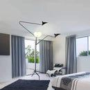 Black Tripod Floor Lamp - Nordic Design, Adjustable Standing Light for Living Room, Bedroom - Axyaa Brand