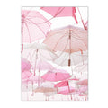 Pink Flower Balcony Tower Paris Wall Art Print by Axyaa - Nordic Canvas Painting
