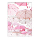 Pink Flower Balcony Tower Paris Wall Art Print by Axyaa - Nordic Canvas Painting