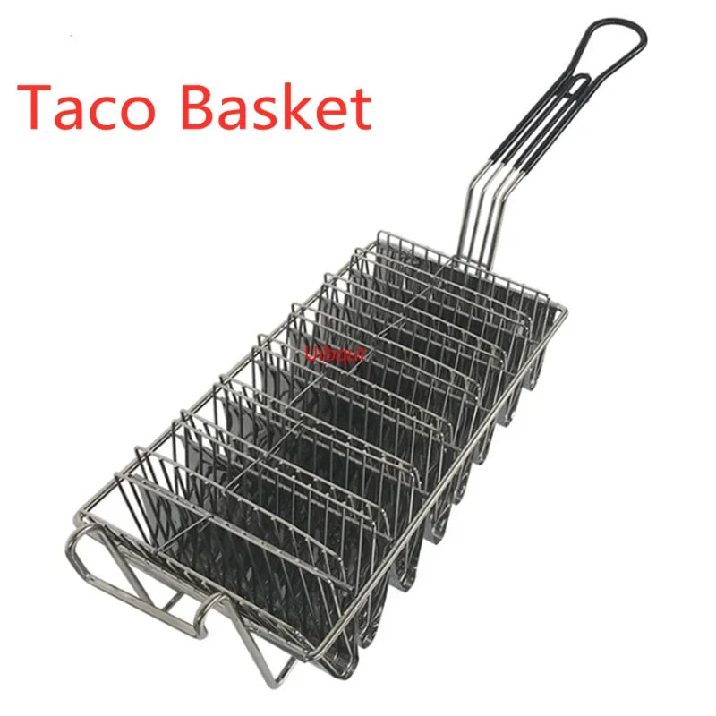 Axya Stainless Steel Fryer Basket French Fries Strainer Colander Mesh Square