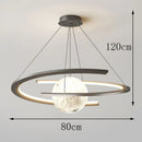 Axyaa Modern LED Pendant Chandelier Lighting for Home Decor and Dining Room
