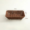 Axyaa Rattan Snacks Tray for Home Kitchen Storage and Serving