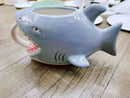 Axyaa Blue Shark Ceramic Coffee Mug - Fun Kids Party Cup Refined Novelty Gift