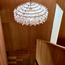 Axyaa Gold Chrome Metal Shell Chandelier for Elegant Spaces