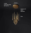 Axyaa Crystal Brass Black Chandelier Lighting for Living Dining Room