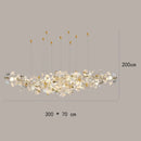 Axyaa Modern Vintage LED Stair Chandeliers for Living Room Ceiling Indoor Lighting