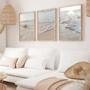Axyaa Seaside Beach Canvas Wall Art Print - Set of 3