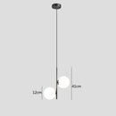 Axyaa Nordic Glass Ball LED Chandelier | Modern Bedside Indoor Lighting