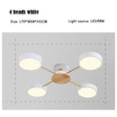 Axyaa Black LED Ceiling Lamp: Creative Pendant Chandelier for Home Decor