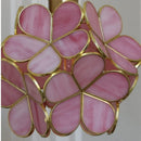 Axyaa Pink Glass LED Wall Light Fixture for Home Decor & Bedroom Sconce Lamp