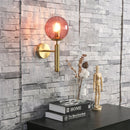 Blue Glass Balls Wall Lamp by Axya - Modern Living Room Bedroom Sconce & Corridor Lighting
