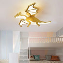 Axyaa Nordic Dragon LED Chandelier: Creative Bedroom & Study Ceiling Light