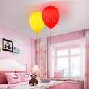 Axyaa Nordic Glass Ceiling Light Colored Ballon Lamp Children's Design Unique Bedroom Lighting
