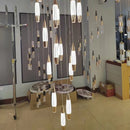 Axyaa Modern Duplex Chandelier LED Wire Lamp for Living Room and Dining Room