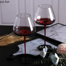 Axyaa High Feet Wine Goblet Set - Elegant Glass Drinkware for Bars & Restaurants
