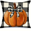 Thankful Blessed Gnome & Pumpkins Pillow Cover for Sofa, Bedroom, Car - Axyaa