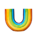 Axyaa Rainbow U-Shaped Resin Vase - Modern Aesthetic Home Decor Ornaments