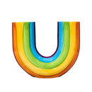 Axyaa Rainbow U-Shaped Resin Vase - Modern Aesthetic Home Decor Ornaments
