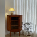 Axya Solid Wood Log Table Lamp for Bedroom Living Room Wabi-Sabi Style