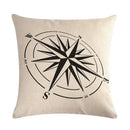 Axyaa Nautical Series Pillowcase for Home Sofa Living Room Decor