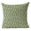 Axyaa Green Floral Pattern Cushion Cover for Home Sofa Car Decor
