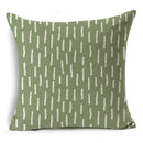 Axyaa Green Floral Pattern Cushion Cover for Home Sofa Car Decor