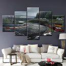 Nurburgring Rally Road Canvas Art Set for Living Room by Axyaa